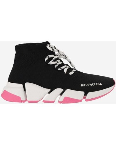 Balenciaga Recycled Mesh Speed 2.0 Lace-Up Trainer - Black