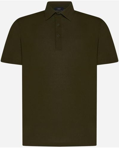 Herno Cotton Polo Shirt - Green