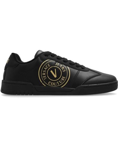 Versace Jeans Couture Trainers With Logo - Black