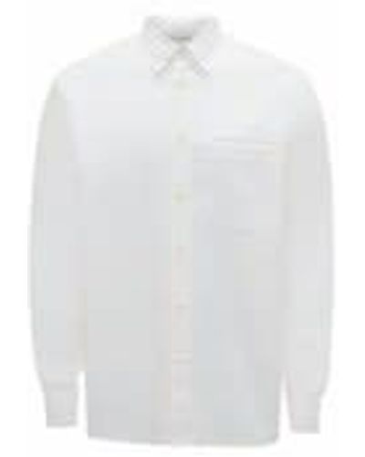 JW Anderson Classic Fit Logo Pocket Shirt - White