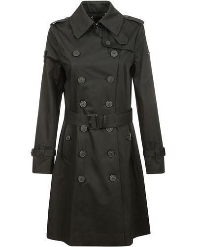 Trench London The Queen Superfine Trench - Black