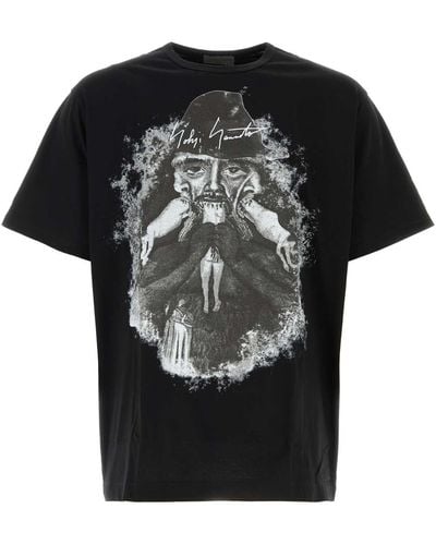 Yohji Yamamoto Cotton T-Shirt - Black