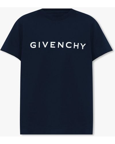 Givenchy T-Shirt With Logo - Blue