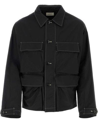 Lemaire Cotton Blend Jacket - Black