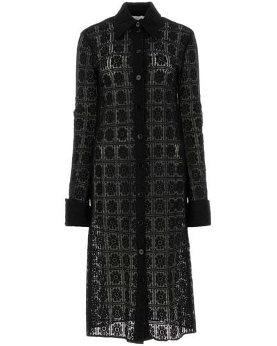 Sportmax Lace Recente Shirt Dress - Black