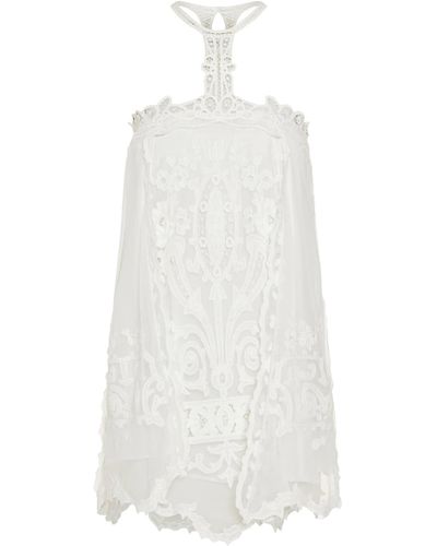 Isabel Marant Sheer Short Dress - White