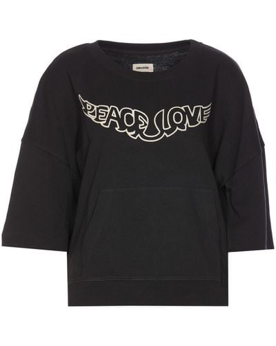 Zadig & Voltaire Kaly Slub T-Shirt - Black
