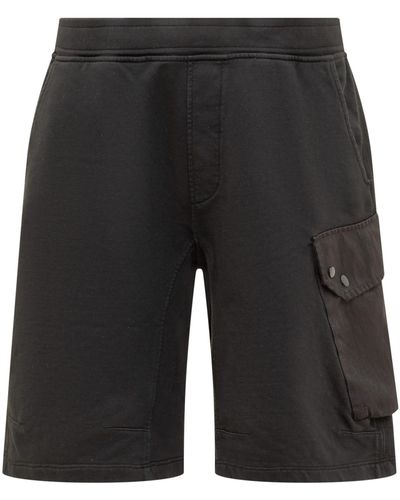 C.P. Company Shorts With Elastic Waist - Black