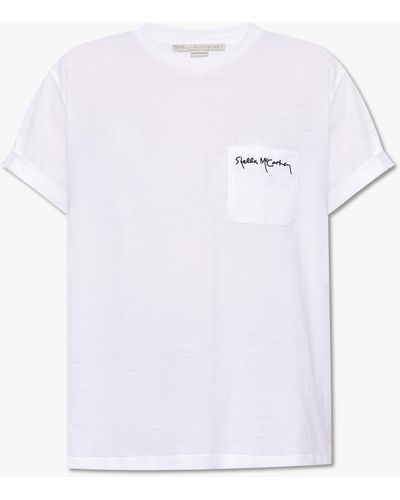 Stella McCartney Love Heart Embroidery T-shirt - White