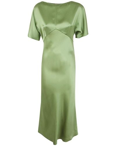 N°21 Short Sleeves Long Dress Clothing - Green