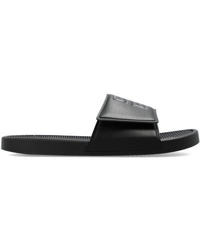 Givenchy 4g Emblem Flat Sandals - Black