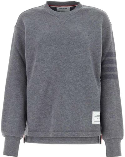 Thom Browne Wool Sweatshirt - Grey