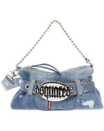 DSquared² Gothic Light Crossbody Bag With Belt - Blue
