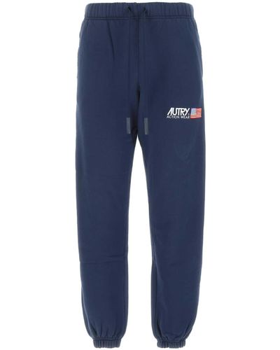 Autry Navy Cotton sweatpants - Blue