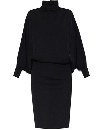 Saint Laurent Wool Dress - Black