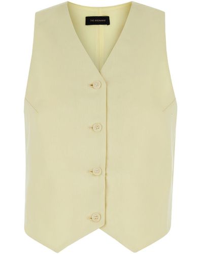 ANDAMANE Vest With Buttons - Yellow