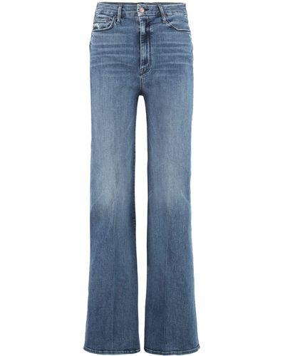 Mother Roller Skimp Wide-leg Jeans - Blue