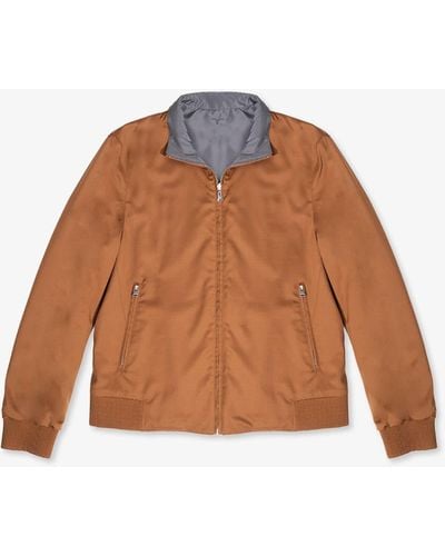 Larusmiani Reversible Wool Jacket Jacket - Brown