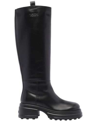 Tod's Leather Boots - Black