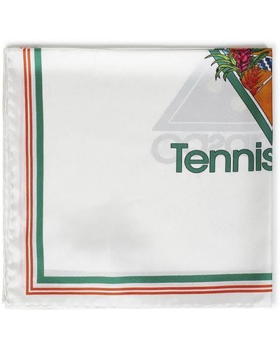 Casablancabrand Tennis Club Icon Medium Scarf - Grey