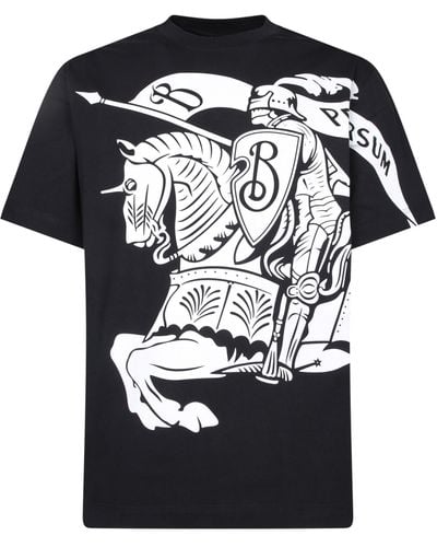 Burberry Knight Logo T-Shirt - Black