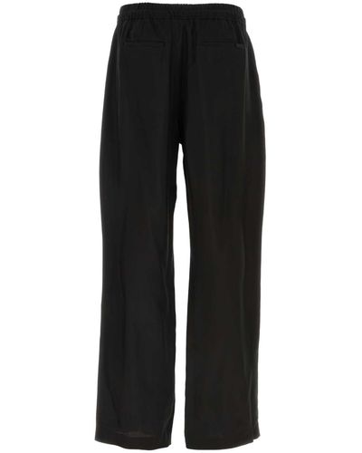 Saint Laurent Twill Pajama Pant - Black