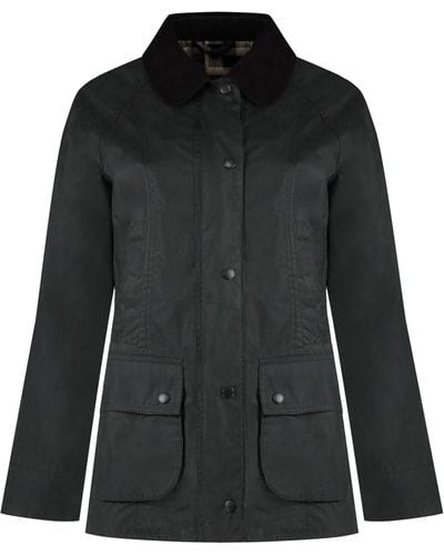 Barbour Beandell Waxed Cotton Jacket - Black