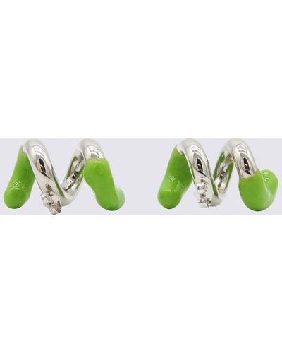 Sunnei And Metal Earrings - Green