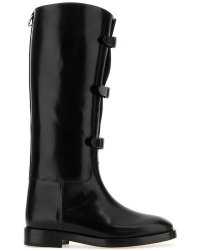 DURAZZI MILANO Leather Boots - Black