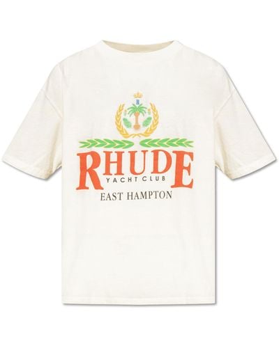 Rhude Cotton T-Shirt - White