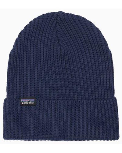 Patagonia Fishermans Rolled Beanie Hat - Blue