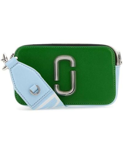 Marc Jacobs Leather The Snapshot Crossbody Bag - Green