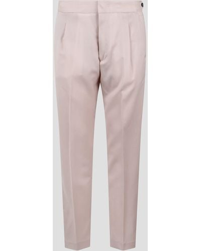 Low Brand Rivale Tropical Wool Pants - Pink