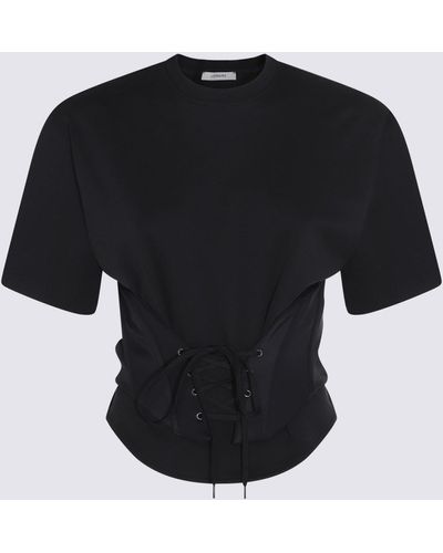 Mugler Cotton T-Shirt - Black
