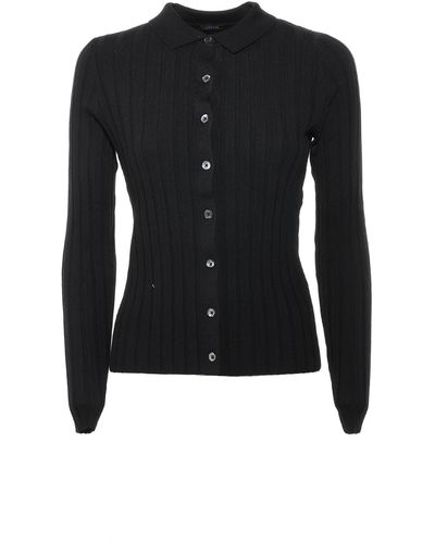 Aspesi Cardigan With Buttons - Black
