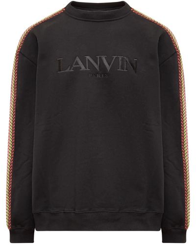 Lanvin Side Curb Oversized Sweatshirt - Black
