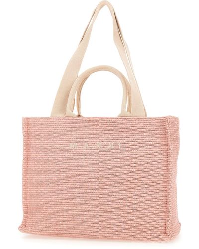 Marni Tote East/West Bag - Pink