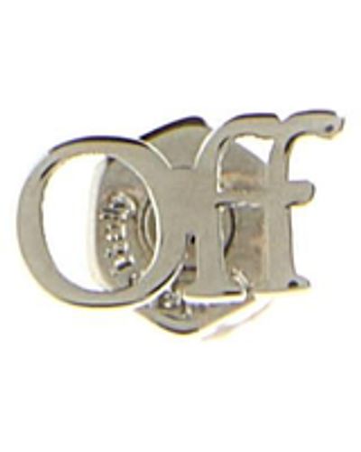 Off-White c/o Virgil Abloh Off- 'Logo' Single Earrings - White