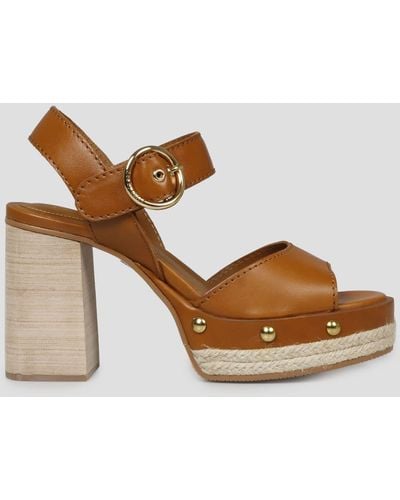 See By Chloé Saya Open Toe Sandals - Brown