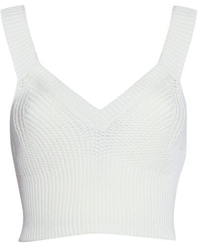 Ballantyne Withe Perforated Top - White