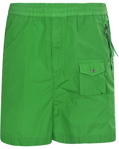 Moncler Genius Multi-Pocket Detailed Shorts - Green