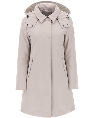 Woolrich Firth Down Hooded Trench - Natural