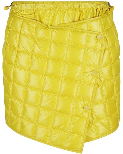 Moncler Quilted Skirt - Yellow