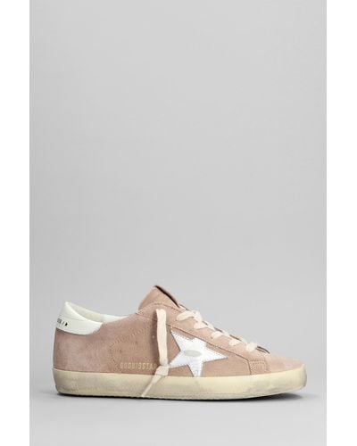 Golden Goose Superstar Trainers In Rose-pink Suede - Multicolour