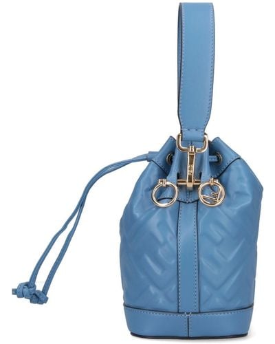 Fendi Mon Tresor Mini Bucket Bag - Blue