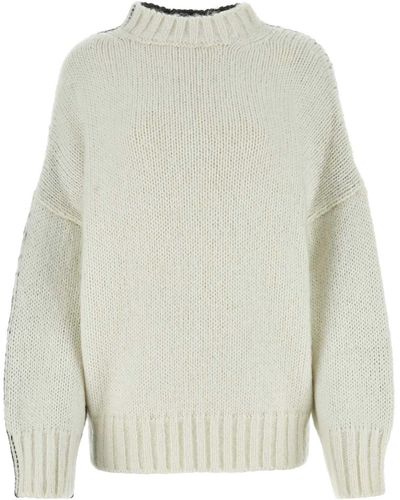 JW Anderson Two-Tone Acrylic Blend Jumper - Black