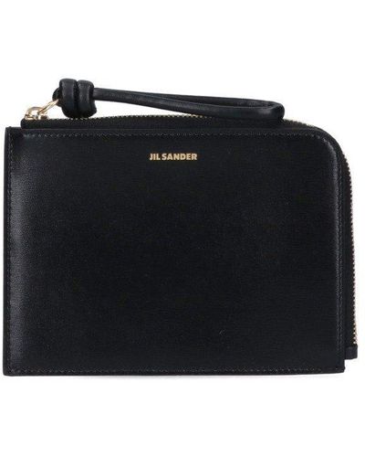 Jil Sander Logo-embossed Coin Purse - Black