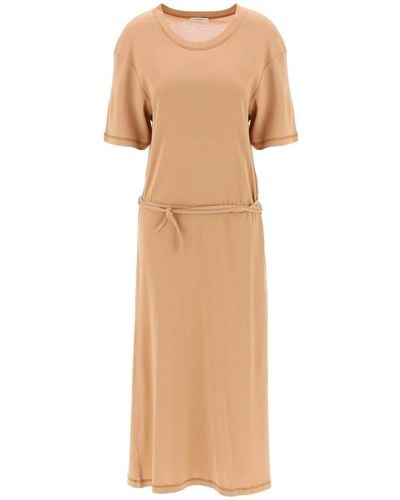 Lemaire Maxi T-Shirt Style Dress - Natural