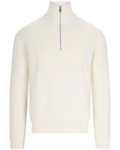 Moncler High Neck Sweater - White