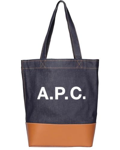 A.P.C. Tote Axel - Blue